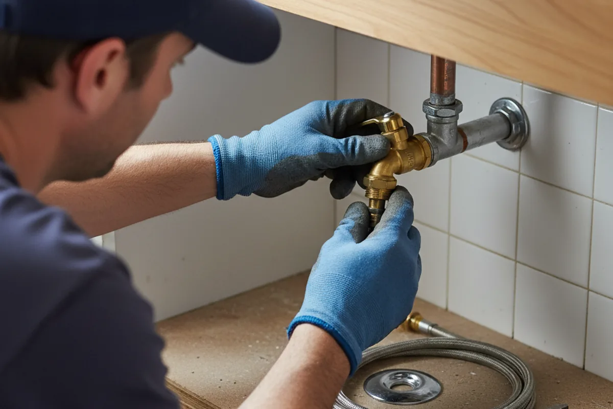 Shutoff valve and fitting work during Emergency Plumbing in Hartsville